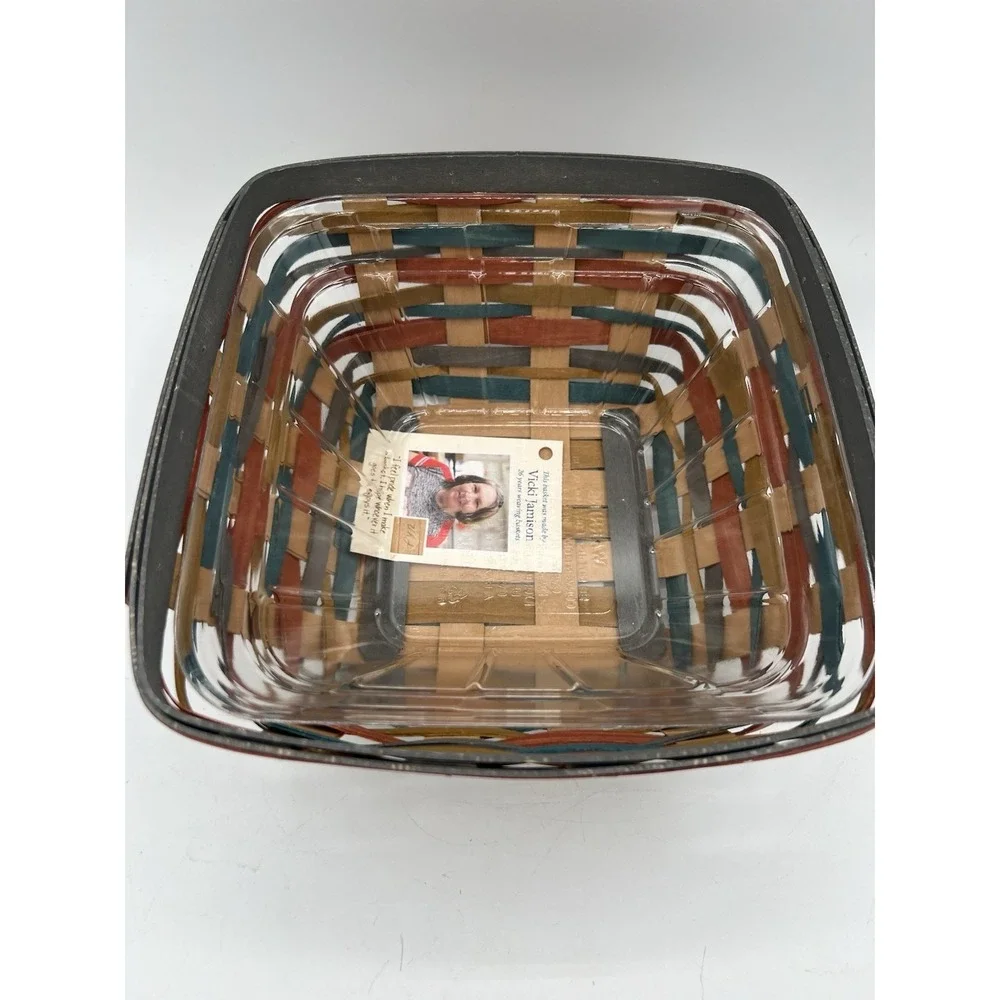 🌻 Longaberger 2016 Collectors Club Sunflower Basket Combo – EUC–Lid & Protector